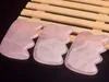 Rose Gua Sha Board Massager fatto a mano Massaggio raschiante al quarzo per viso collo SPA Agopuntura Terapia raschietto a forma di pesce