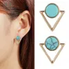 Pendientes colgantes de moda para mujer, pendientes de araña triangulares de moda occidental, pendientes con dijes geométricos, envío gratis