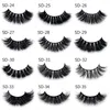 3D Faux Mink Eyelashes Handmade Luxury Natural long Mink False Eye Lashes Cross Thick Extension Eyelash