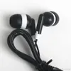 Écouteurs intra-auriculaires jetables noirs colorés, 100 pièces/lot, moins chers, pour IPhone 4 5 6, écouteurs MP3 MP4, Audio 3.5mm, DHL gratuit