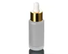 Partihandel Hot New 30ml Frostat Glass Dropper Bottle Gold Essence Packing Glass Bottle