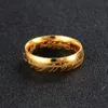 Nieuwe Rvs Power de Lord of One Ring Liefhebbers Vrouwen Mannen Mode-sieraden Hele Drop271J