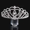 Luxury Diamond Hoop gifte sig med Crown Bride Wedding Headpieces Hårtillbehör smycken