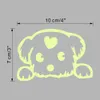 Autocollant mural en PVC pour interrupteur lumineux Love Dog