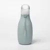 Borraccia portatile in silicone da 500 ml Borraccia pieghevole da viaggio all'aperto Bere bollitore per bevande sportive pieghevole