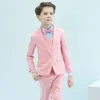 Handsome One Button Notch Lapel Kid Complete Designer Handsome Royal Blue Boy Wedding Suit Boys' Attire Custom-made (Jacket+Pants+Tie+Vest)