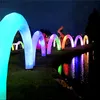 4 m hög uppblåsbar ballong uppblåsbar båge med LED-remsa för musikfestscenen