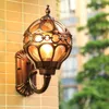 European led Outdoor Lighting Waterproof Outdoor Wall Lamps American Retro Sconce Courtyard Lamp Balcony Terrace Hallway Outside L281R