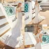 2019 Eddy K sjöjungfru Bröllopsklänningar Lace Appliqued V Neck Court Train Boho Bröllopsklänning Bröllopklänningar Custom Plus Size Abiti da Sposa