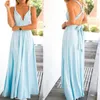 Sexy Women dress Multiway Wrap Convertible Boho Maxi Club Red Bandage Long Party Bridesmaids Infinity Robe Longue Femme191Z