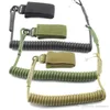 Extérieur Tactique Tâche Corde Unique Point Ressort Pistolet Longe Téléphone Corde Sangle Radio Sécurité Corde Porte-clés Titulaire Chasse Accessoires