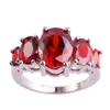 All'ingrosso- Abbagliante taglio ovale blu rosa zircone Anello in argento misura 7 8 9 10 11 12 13 per le donne Regali di gioielli di moda per feste