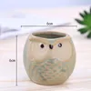 Lovely Cartoon Owl-shaped Flower Pot for Succulents Fleshy Plants Flowerpot Ceramic Small Mini Home/Garden/Office Decoration