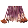 Pincéis de maquiagem 18 PCS Conjunto profissional de pincel Bush Ferramentas oculares kit de higiene pessoal de maquiagem Lã de lã