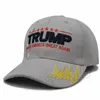 Donald Trump Hat Baseball Cap Maak AMERIKA GROOTTE NIEUW 3D-hoed Borduurwerk President Trump Caps Ball Caps T2C5150