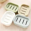 Double soap box 4 colors creative travel portable environmentally friendly and durable soap dish bathroom supplies LX8905