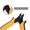 Mini Electrical Wire Cable Cutters Cutting Side Snips Flush Plier Clipper Nipper Multi-Functiona Tool Tång med läderväska