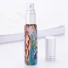 10ml Mini Decal Glass Spray Bottle Atomizzatore Bottiglia di profumo Bottiglia vuota per campioni di profumo con tappo in alluminio