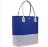 smart felt bags fashion shopping market shopping handbags felt cloth bags customized simple reusable eco friendly bags black blue gray
