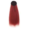 Long Drawstring Corn Hair Ponytail Extension 22 Inch Bouffant Synthetic Afro Kinky Curly Hair Piece for Women Black Brown color
