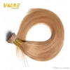 VMAE European Blonde Brown Natural Black 0.5g Strand 100g Pre Bonded Straight Keratin Stick I Tip Human Hair Extensions