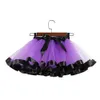 Halloween Dot Girls Tutu Kjol Printed Bow Barnens Halvlängd Mesh Skirt Kids Dress Baby Skorts Jul Halloween Outfits