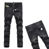 Moda-22 Estilo mens jeans designer Man Rasgado Denim Rasgando Jeans azul Algodão moda Apertado primavera outono dos homens calças A7912