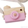 Cute Wooden Toy Camera Baby Kids Hanging Camera Pography Prop Decoration Children Educational Toy Birthday Christmas Gifts9307443