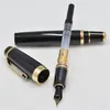 Luxury Bohemies Classics Black Resin Rollerball pen Fountain pens Writing office school supplies with Diamond and Serial Number on Clip