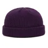 homens chapéu legal e mulheres de inverno / inverno 2019 cor sólida versátil melancia hip hop cap ski gorro de malha