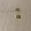 100PCS 10*8mm Messing Mini Scharnier Dekor Tür Scharniere Holz Geschenk Schmuck Box Scharnier Beschläge für Möbel hardware + Nagel