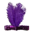 Two ostrich feather sequins holiday parties Party Hats Indian Chief Hat