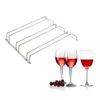 Ny 35cm Rostfritt stål Vinställ Vin Glashållare Stemware Hängande Bar Hängare Härhållare Under Skåp Hem Bar