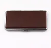 New Long Leather Pack Metal Cigarette Box Personality Fashion Cigarette Protection Box with Independent Carton Packaging