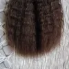 100G Grossier yaki Micro Anneau Extensions de Cheveux 1gStand 10quot 26quot crépus Droit Kératine Européenne Micro Perles Liens Humain Ha4151341