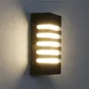 Açık Aplik 12W Sundurma Koridor Dış Aydınlatma Su geçirmez Duvar Işıklar Armatür 3000K Sıcak Işık Modern Bar Duvar LED Işıklar