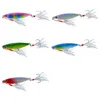 Nova colorido Laser metal pintado VIB Ferro Bait 8g 10g 15g 20g profunda Sinking gancho isca Catfish com Feather
