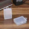 Small Clear Storage Box Rectangle For Jewelry Organizer Diamond Embroidery Craft Bead Pill Home Storage Plastic Box F2489