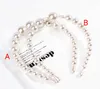 Women Elegant Big Pearls Hairband Beaded Bezel Pearl Headband Hair Accessories Girls Non-slip Hairs Hoop Bezel Headdress