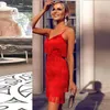 Ocstrade Tassel Red Bandage Dress 2010 Ny Designer Runway Women Elegant Bandage Dress Bodycon Vestidos Party Night Club Dress