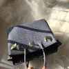 2019 أعلى مصمم الأزياء حقيبة الحقائب ذات جودة عالية جلد التمساح الحبوب مشبك معدني وحيد حقيبة الكتف التسوق سلسلة حقيبة يد مأدبة