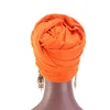 Solid Color Cotton Women Lady Stretch Beanie Turban Girl Chemo Caps Head Wrap Hat Hair Accessories