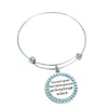 Inspirational Lettering Pendant Bracelet Simple Adjustable Bracelet You Were Given This Life Because You Are Strong Enough To Live