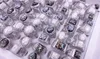 2020 Hot sales alloy plated silver Gemstone men's ring Hybrid models Mix size Fashion ring mix style 50pcs/lot