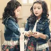 3-12 ans bébé filles Denim vestes manteaux mode vêtements d'extérieur pour enfants manteau Patchwork en dentelle et Demin enfants Denim veste vêtements