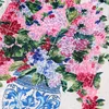 2019 새로운 가을 활주로 디자이너 코트 새로운 여성의 고품질 빈티지 꽃병 인쇄 스카프 사무실 레이디 바깥 착용
