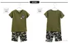 Einzelhandel Sommer Große Jungen Mädchen Camouflage Kleidung Sets Kinder Kurzarm T-shirt + Shorts 2 stücke Set Kinder Camouflage Anzug sommer Camp Outfits