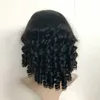Hair Brazilian Human 130 Swiss Wigs 10 30 Deep Wave Glueless Front Lace Wig For Black Women Kinky Curly 418 2