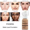 PHOERA 10 색 페이스 메이크업베이스 컨실러 Eye Contour Corrector 크림 리퀴드 파운데이션 Corrective Primer Make Up Cream