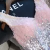 New Short Prom Dresses 2020 Ball Gown Pink Gray Sequined V-neck Elegant Evening Formal Party Gowns vestido formatura curto250r